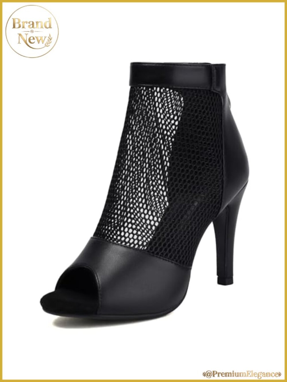 Fashion Peep Toe Mesh Air Snakeskin Booties Women Gladiator Summer Booties Open